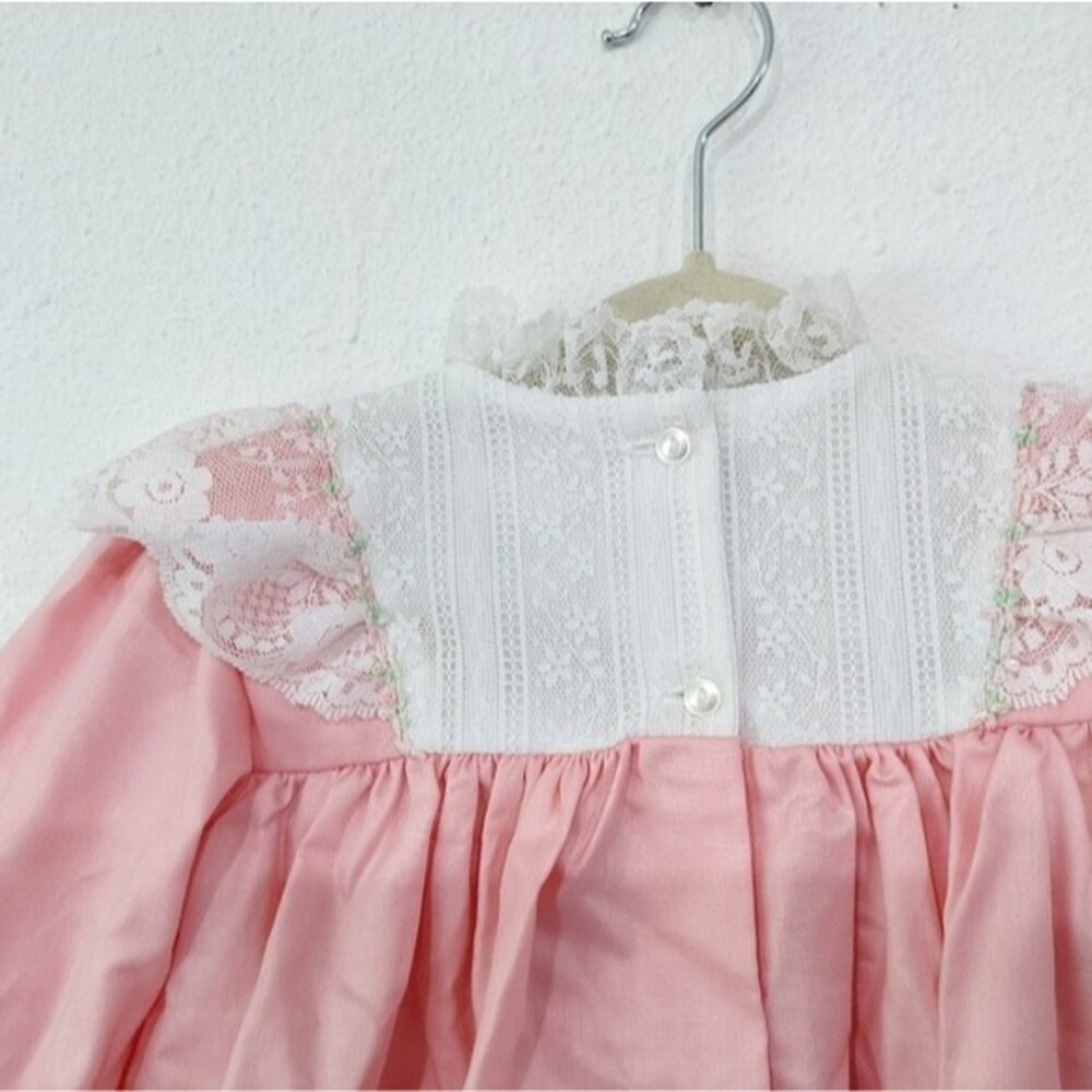 Vintage Bryan 24 Month Pink and White Dress - Picture 5 of 11
